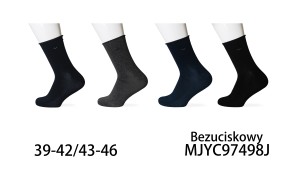 Skarpety męskie bawełniane  bezuciskowe MJYC97498J